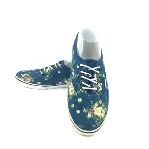 VANS Lo Pro Floral Blue Canvas Unisex Skate Shoes